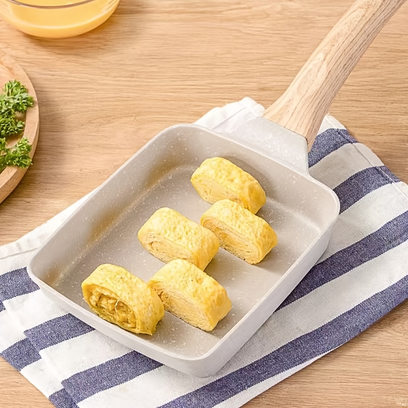 Japanese Square Frying Pan For Home Use; Pan; Thick Omelette Pan; Stone Frying Pan For Frying