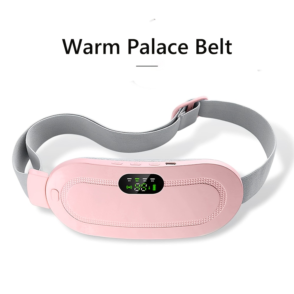 High performance Women's Electric Heating Waist Belt & Massager with 3-Speed Temperature Control, 4-Speed Modes (Vibration/Massage), USB-Powered, Quick Heat-Up, Long-Lasting