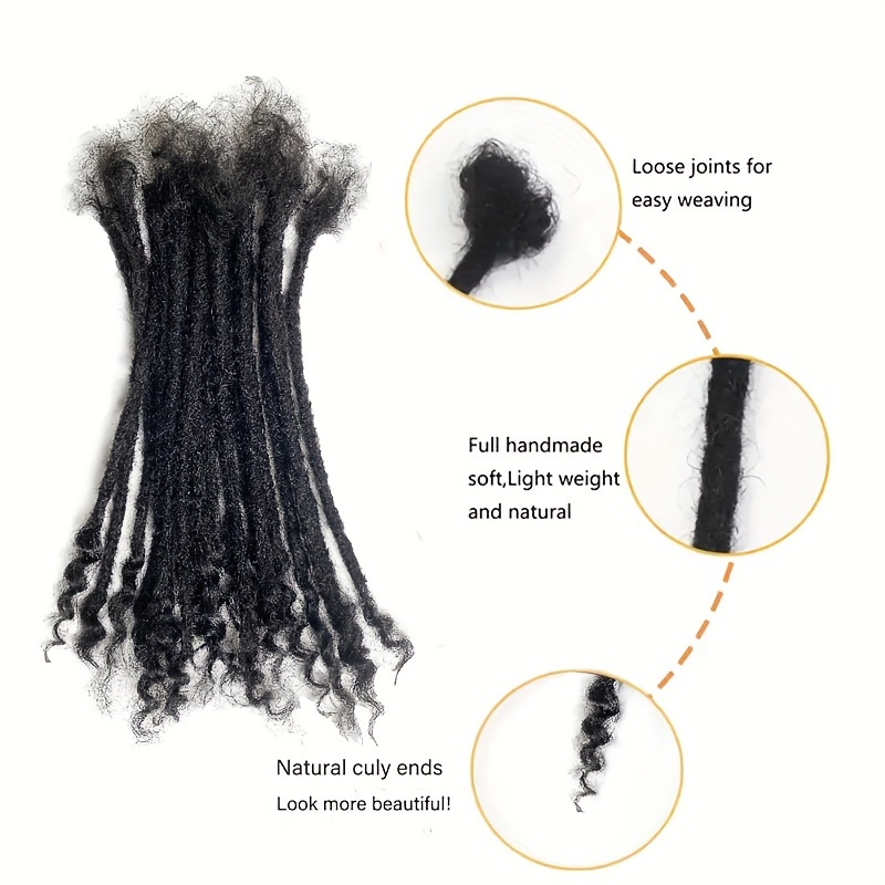 Handmade Crochet Dreadlock Extensions For Women, Afro Locs With Curly ...