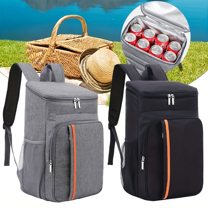 Insulated Cooler Backpack 30 Can Capacity - Waterproof Leakproof Backpack For Beach & Camping