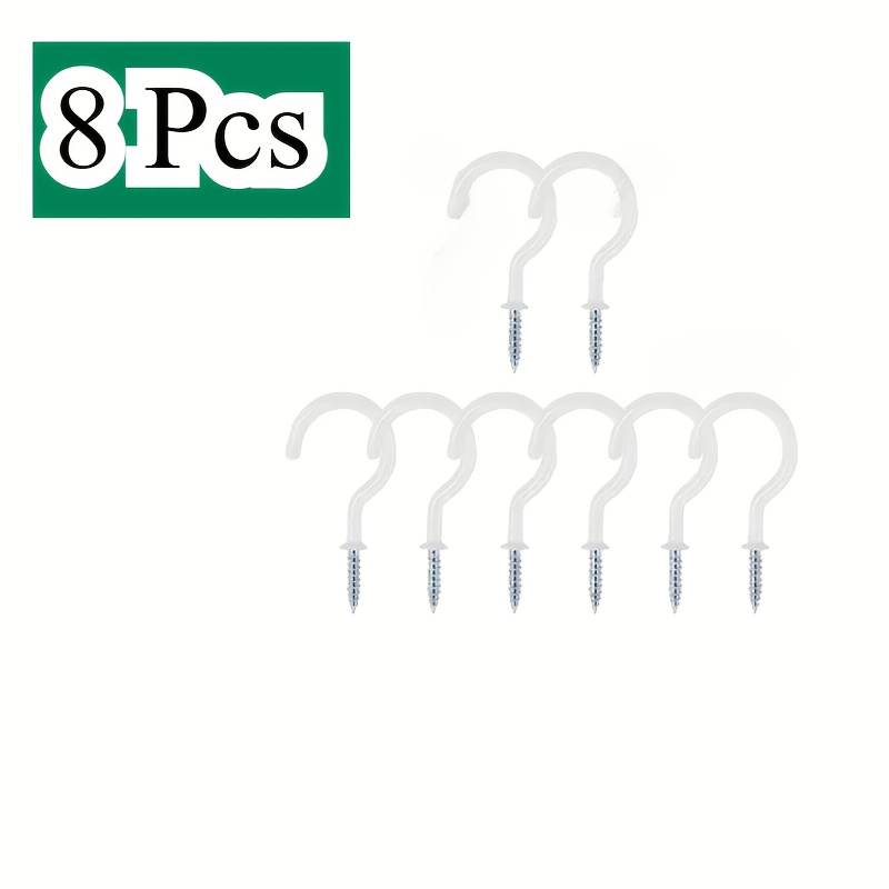 TEMU 836pcs Ceiling Hooks Plant Hooks In Wall Hooks Plant Hooks Kitchen Hooks And Cup Hooks For Indoor And Outdoor Use