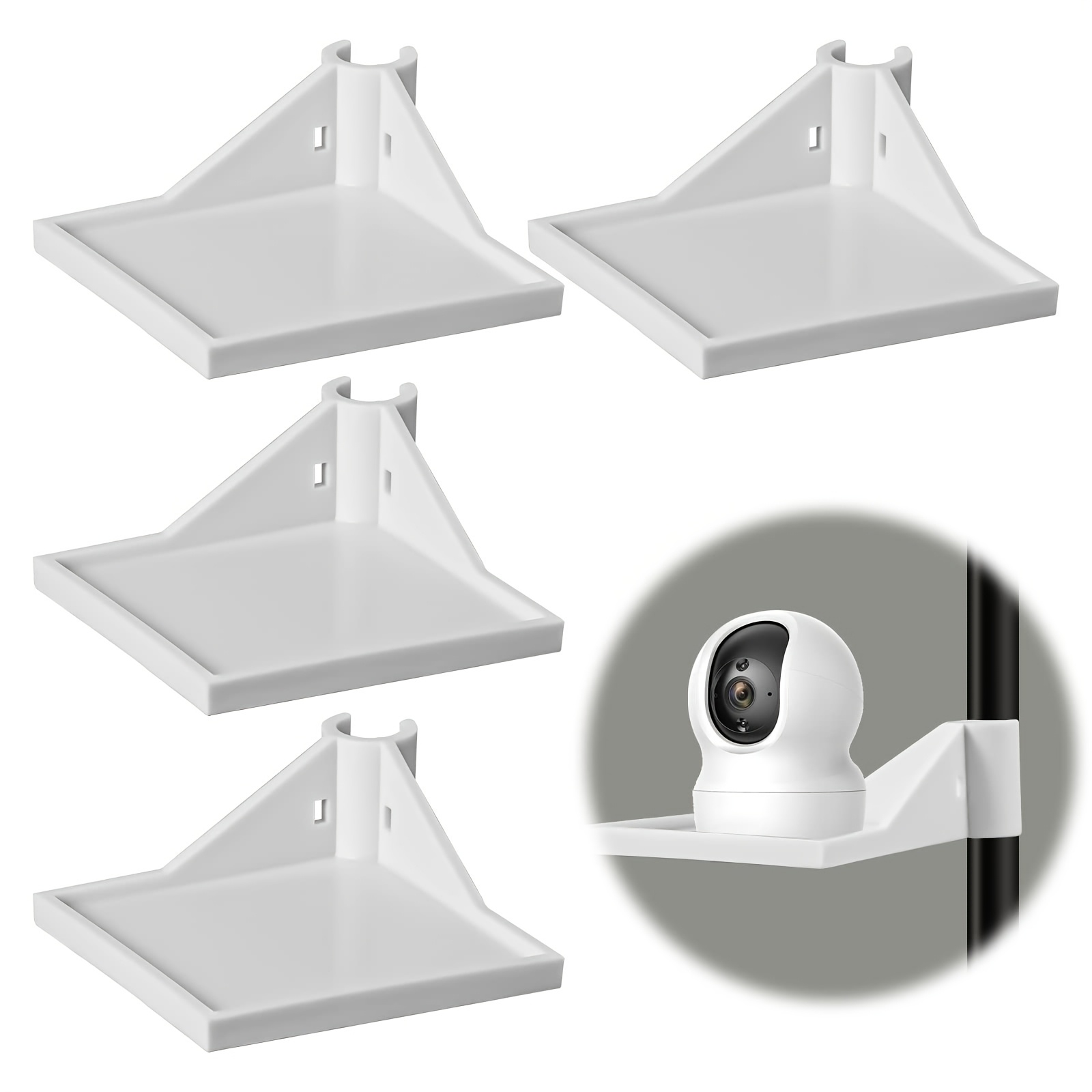 Image of 4 Planting Tent Corner Frames, 16mm Planting Tent Additions, White Planting Tent Frames For Placing Hygrometer Cameras And Planting Equipment (4 White)
