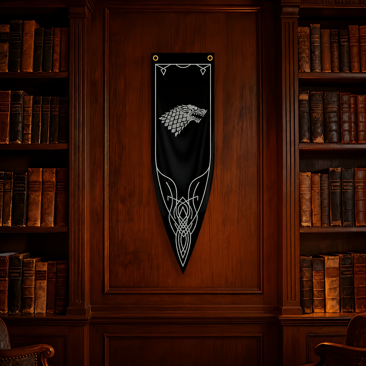 TEMU Pennant, Targaryen House, Stark House, Ravenclaw, Decorative Banner, Medieval Fantasy Style Home Bedroom Living Room Wall Hanging, Fan Gift,