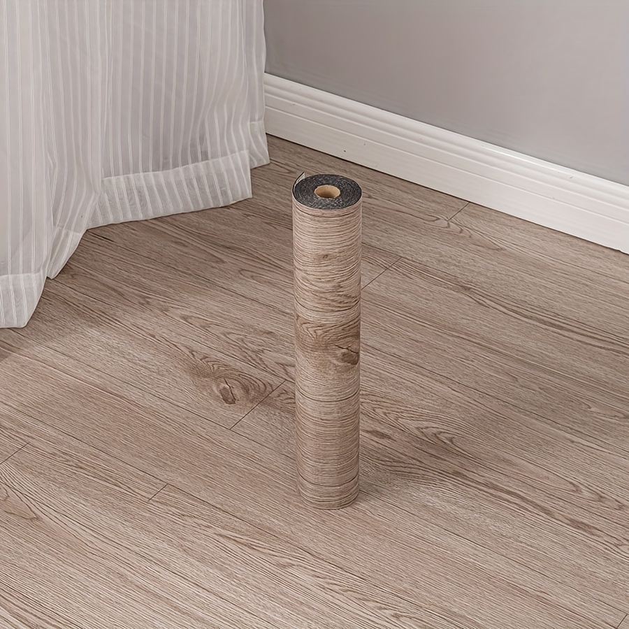 TEMU 1 rotolo, 118 pollici x 15,75 pollici, carta da spessa con legno 3D, adesivo per pavimenti in autoadesivo e rimovibile, facile da installare a