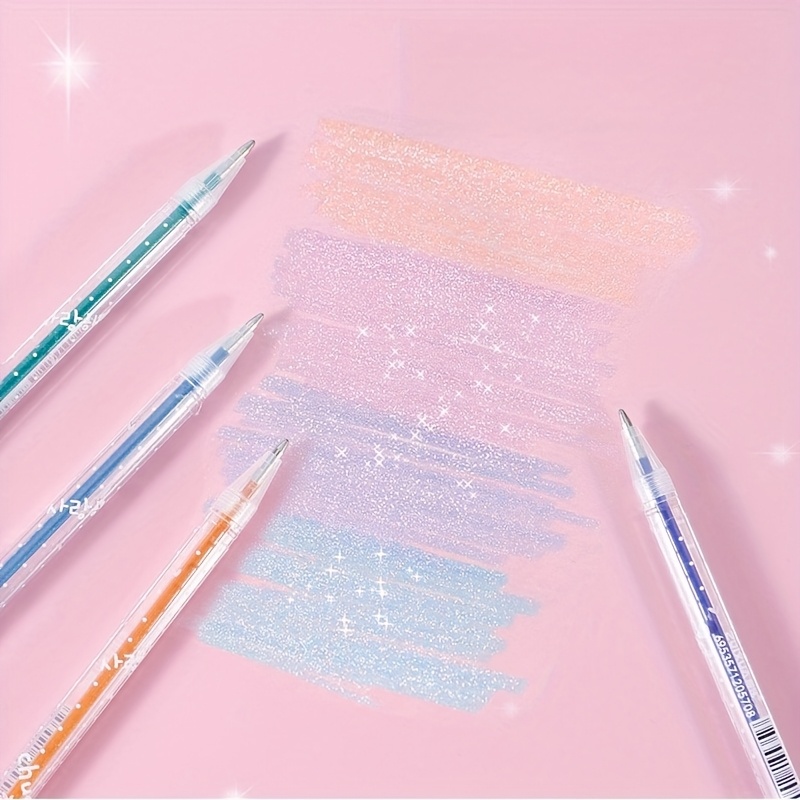 16 Glitzer-Gelstifte Für Erwachsene – Doppelt Glänzend, Extra Starke Tinte, Ideal Zum Journaling & Malen