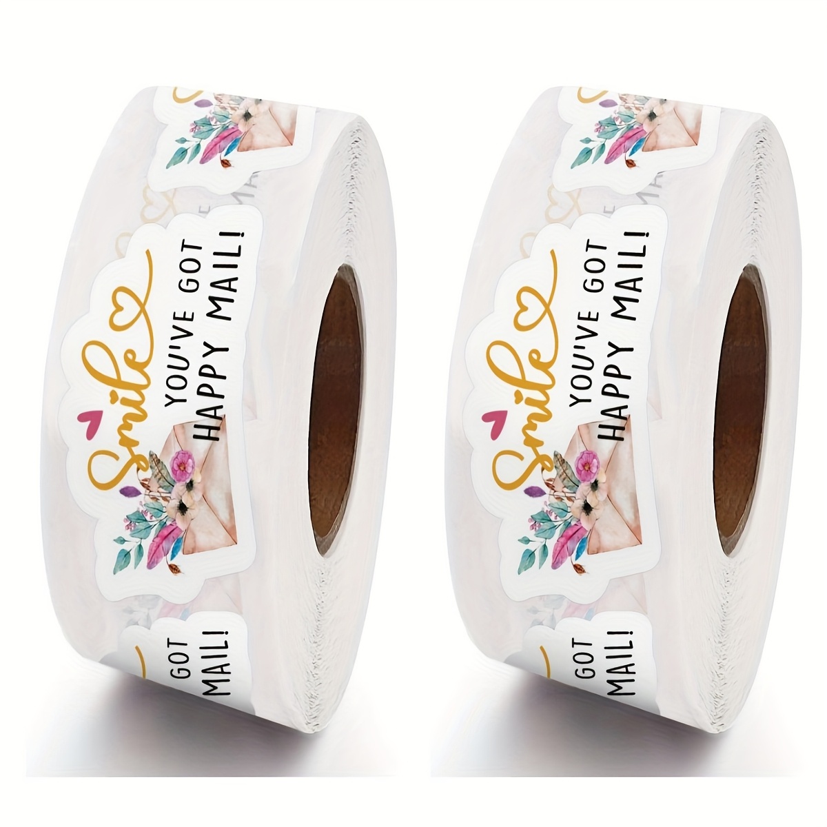 TEMU 2 Rolls Of Thank You For You Put On, Fun Small Business Envelope Stickers For Business Bags, Online Retailers Small Stores Mail Envelope