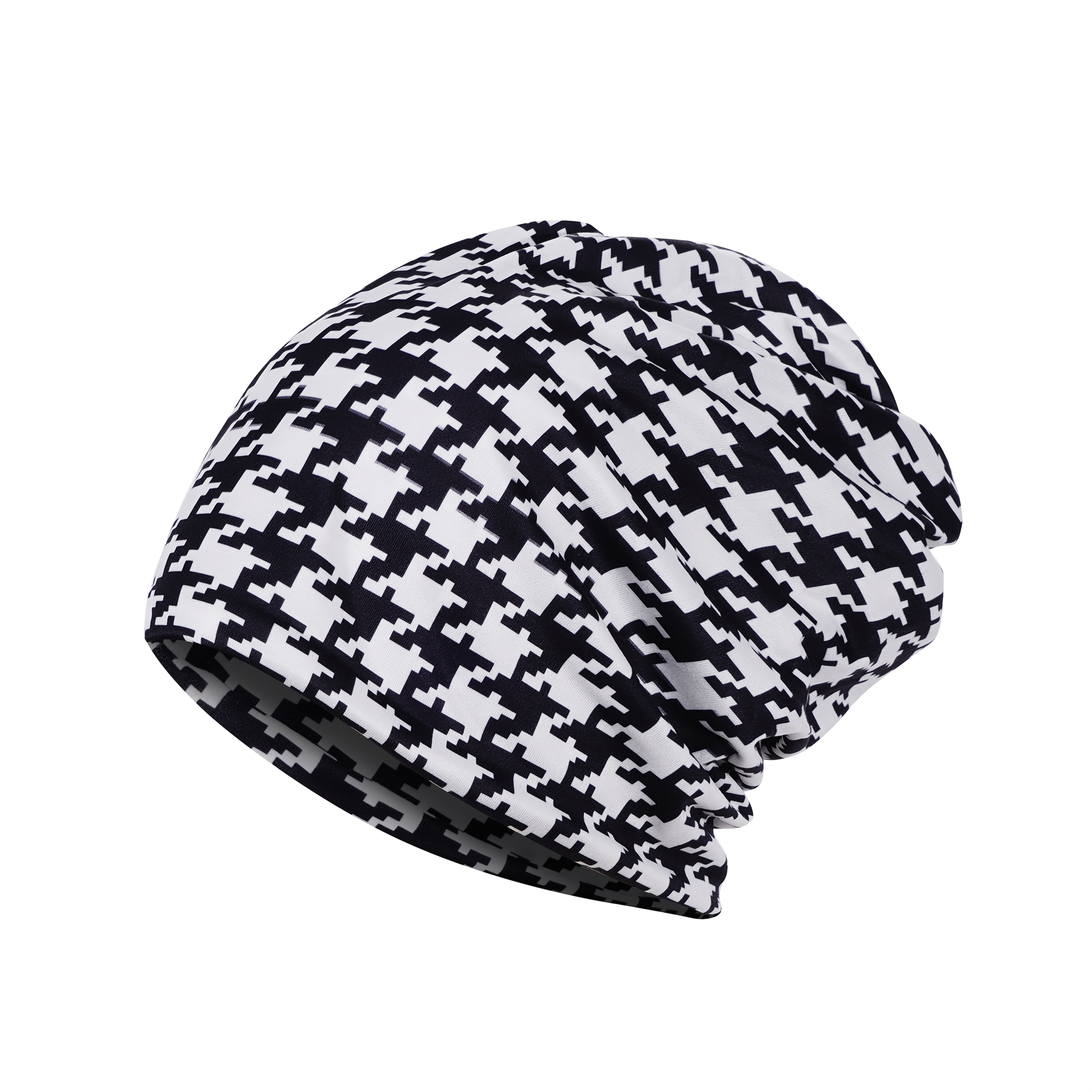 trendy loose knit beanie pattern black white Temu Australia