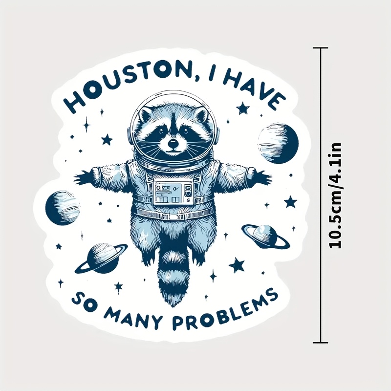 Starry Sky Raccoon Cartoon Stickers - For Cars, Trucks, Laptops, Suitcases, Bumper Boxes, Window Glass Printing