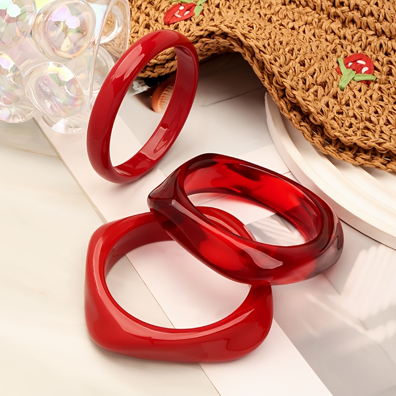 3pcs Women's Exaggerated Elegant Vacation Style Bracelet Set