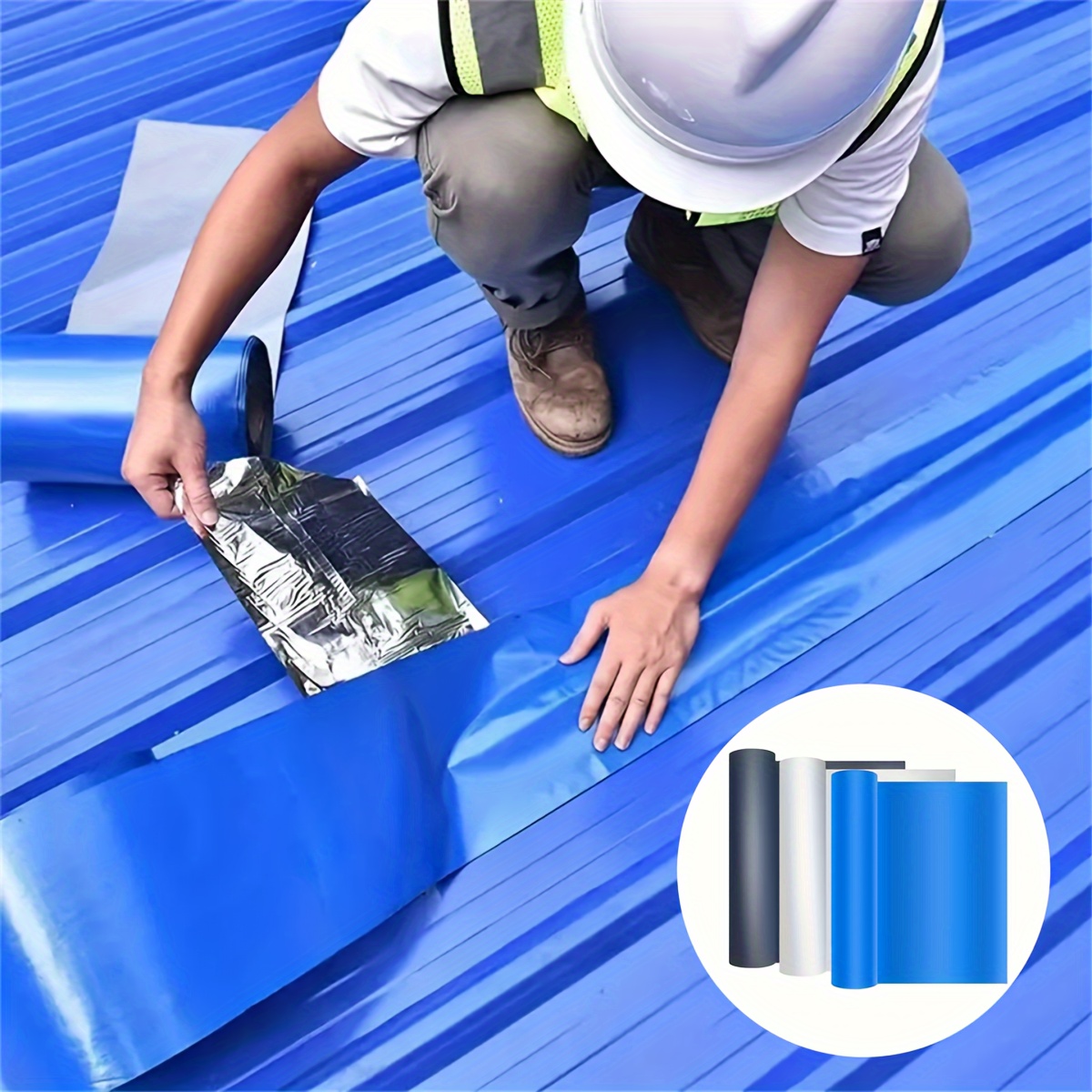 

1pc Heavy-duty Waterproof Tape For Metal Roofs & Iron Sheets - Leak-proof, Multi- Plastic Sealant For Industrial & Home Use, Ideal For Grommets, , Fountains & Outdoor