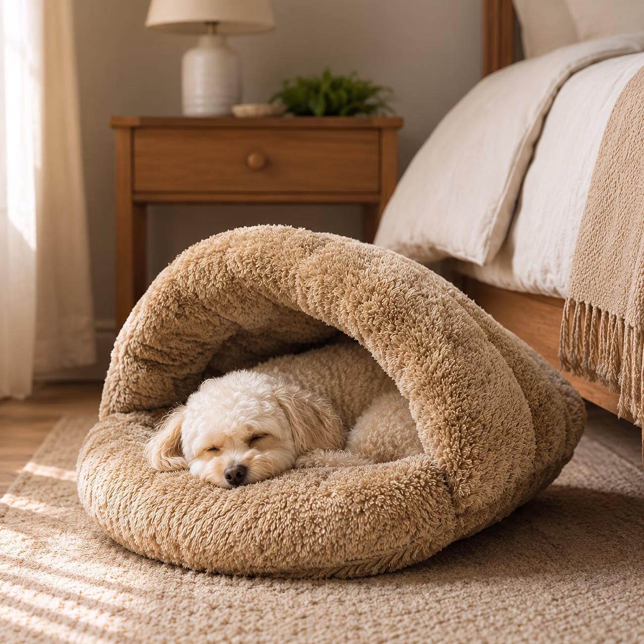 2026 newly autumn winter warm slipper style cat bed semi enclosed windproof cave 1pc thickened insulated cat bed sleeping pad for cats and dogs Product details 2