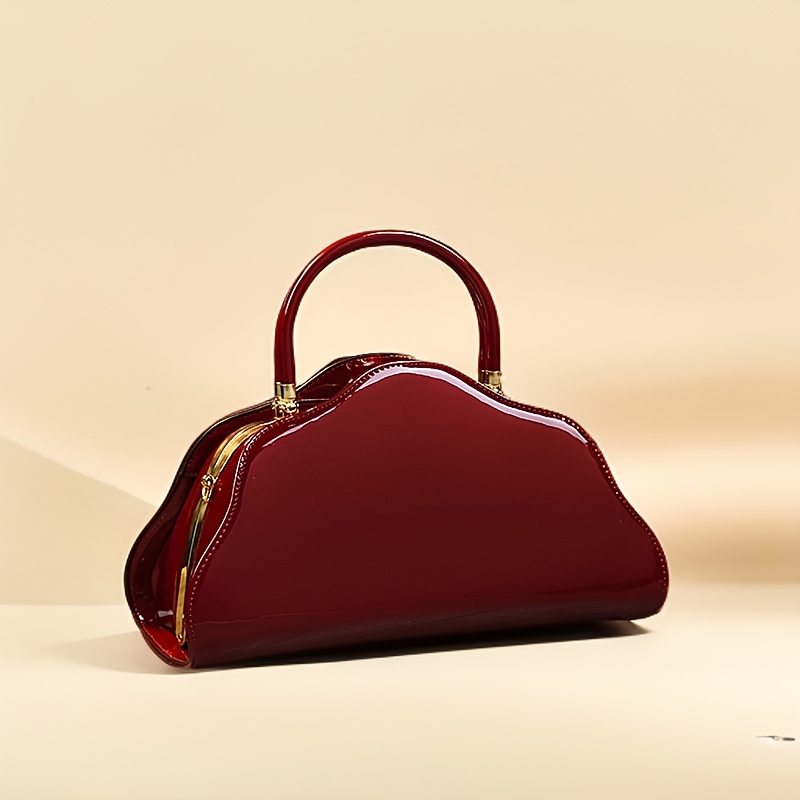 Fashionable Women's Shoulder Bag, Painted Cowhide Crossbody Bag with Adjustable Strap