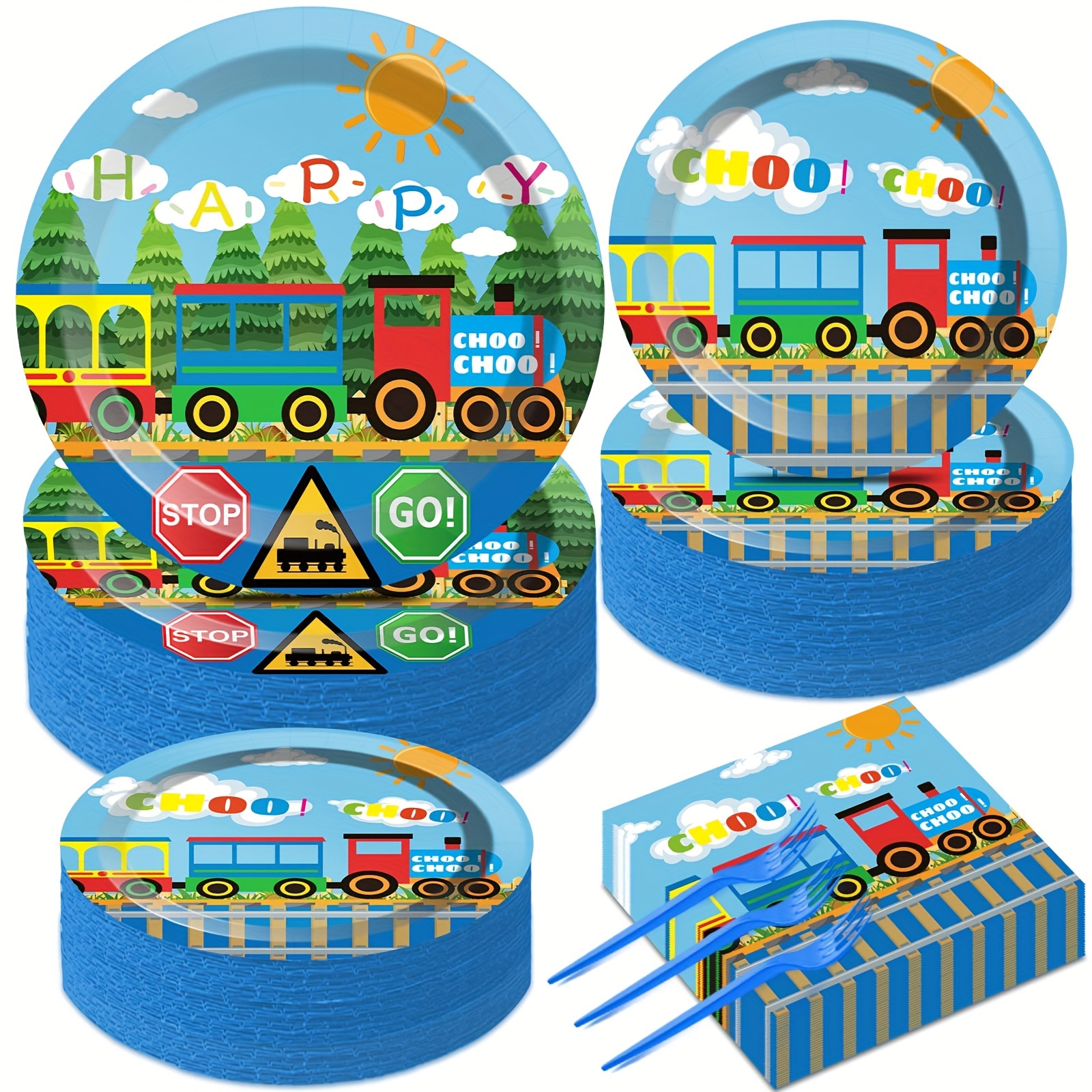 Train Birthday Decorations - Temu