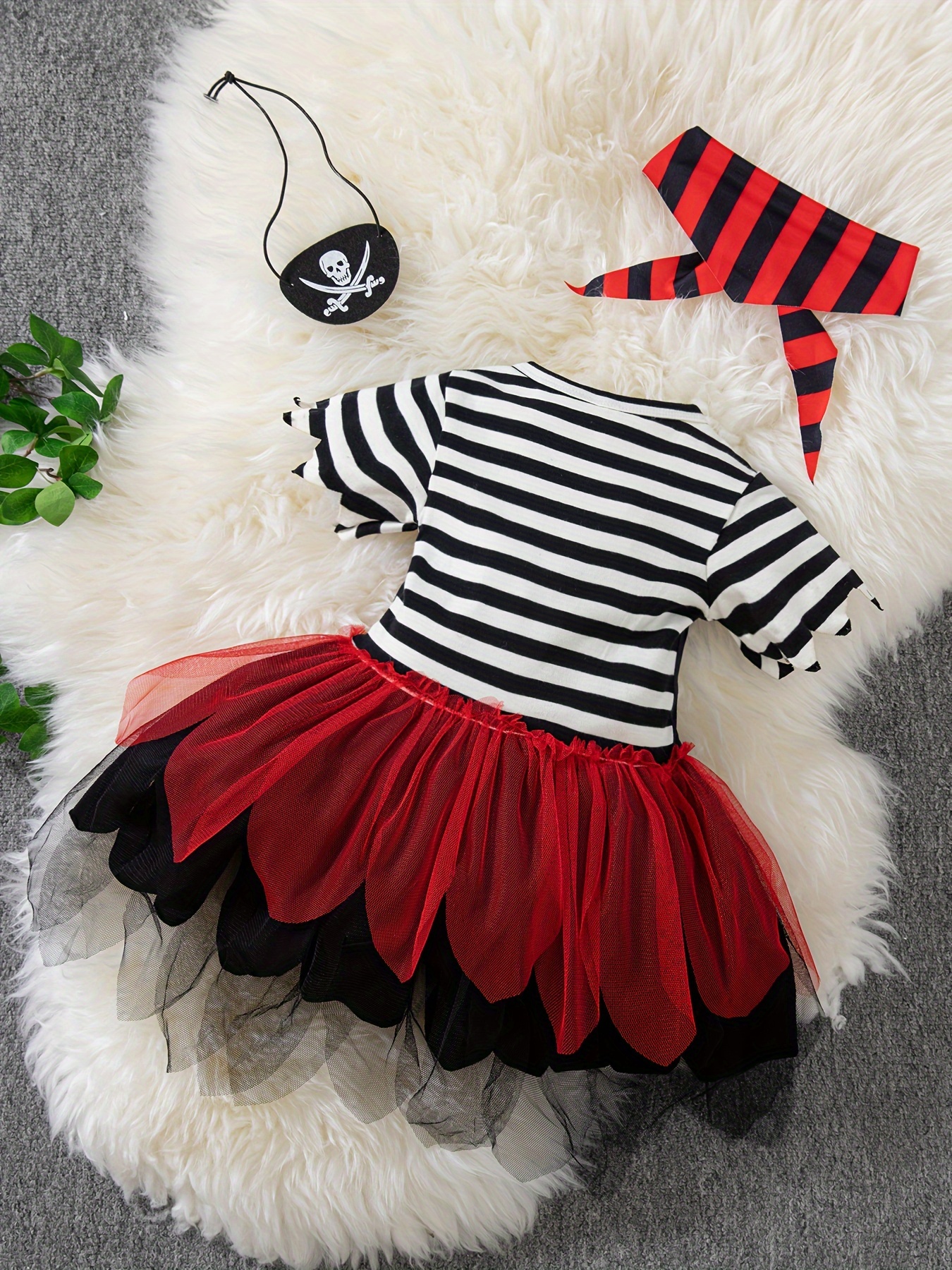 3pcs toddler girl halloween costume set pirate tulle skirt Temu