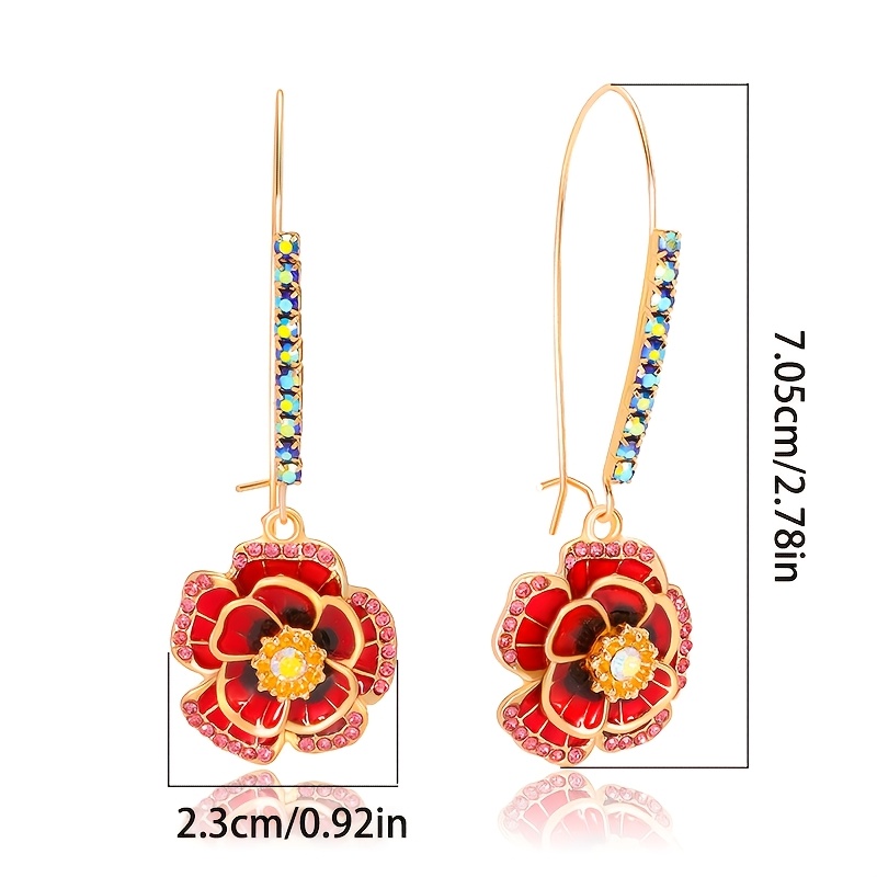 Image of 925 Stud Earrings High-end Luxury Ladies Jewelry Elegant Sexy Fashion Trend Christmas Carnival Valentine's Day Holiday Gift Birthday Gift Free Exquisite Packaging Gift Box