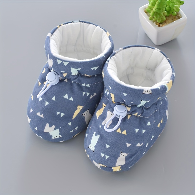 Image of 1 Pair Of , Autumn, And Winter Children's Soft-soled Thickened Socks, Soft-soled Baby Socks, Unisex Newborn Protection Socks, Children's Thickened Foot Protection Socks
