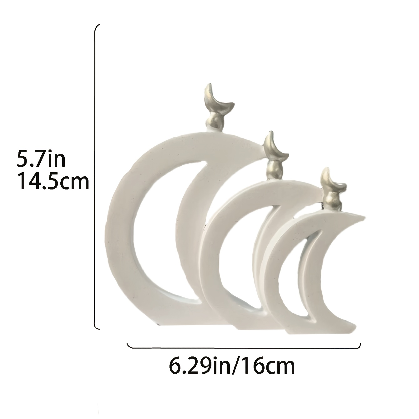 TEMU Collectible Figurines ï¼elegant Figurine - Elegant Resin Statue Suitable For Wedding Centerpiece, Ramadan & Decor, Housewarming Gift,
