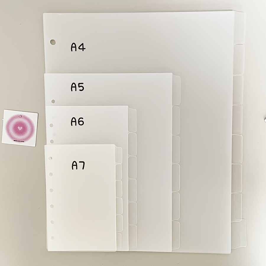 a4 a5 a6 a7 loose leaf dividers for organizing planner sections 0