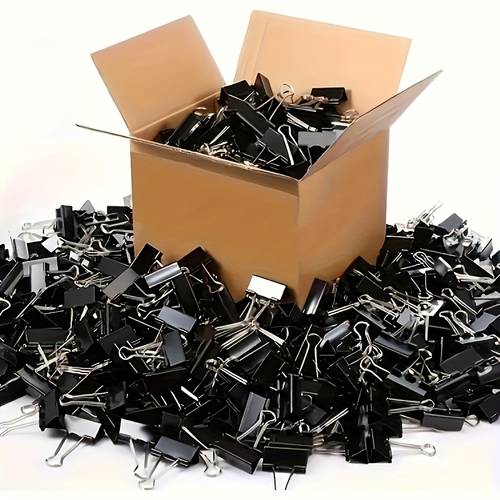 100 pack medium binder clips 5 8 inch durable metal binder clips for office classroom and teacher