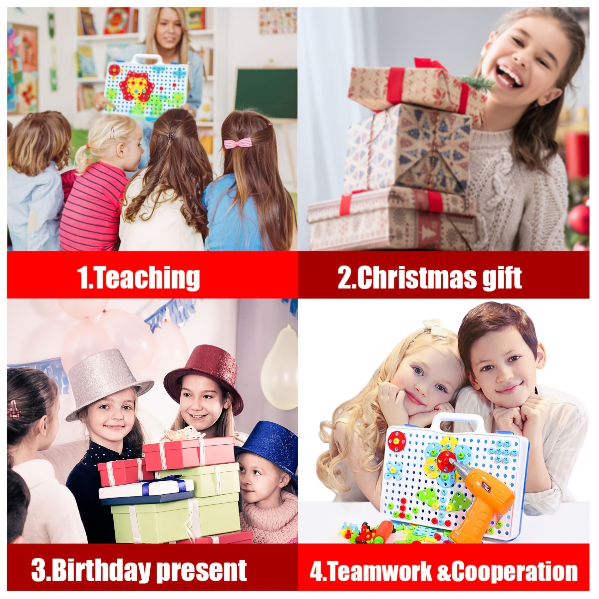 stem toys for and drill toy for kids construction games with toy drill building kits educational toys for boys and girls halloween thanksgiving day christmas gift Product details 6