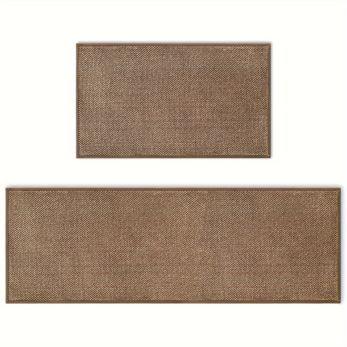 

Sm:)e Washable Non Slip Kitchen Rugs And Mats Set Of 2, Rubber Backing Absorbent Kitchen Mats For Floor - 17x29 And 17x47 Inch