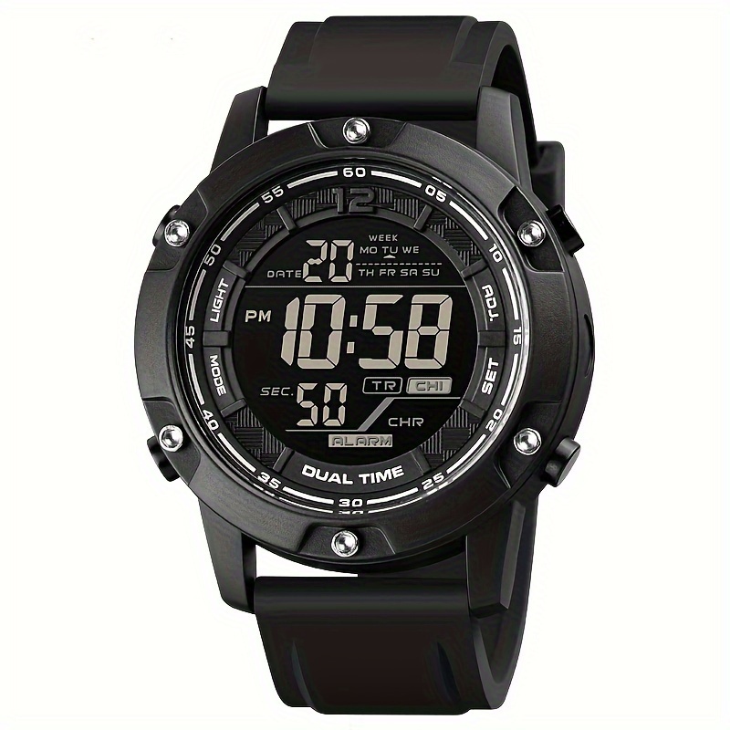 skmei waterproof digital watch for men count down mens sports wrist watch
