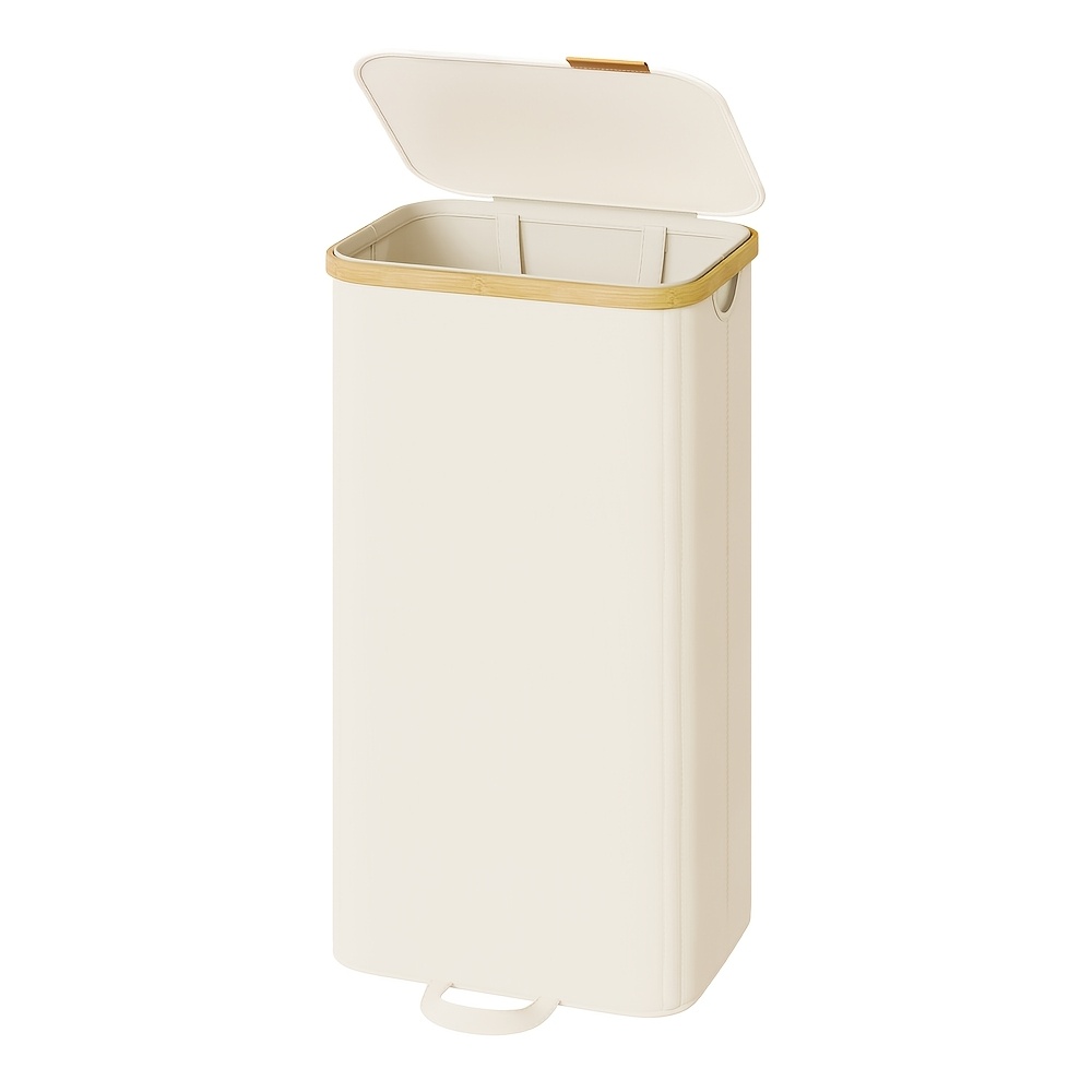 TEMU Cesto de lavandería con , Cesto para ropa sucia, Arcón de almacenamiento, Bolsa de lavandería extraíble, 100L, 42 X 32 X 75 Cm, Cestos para