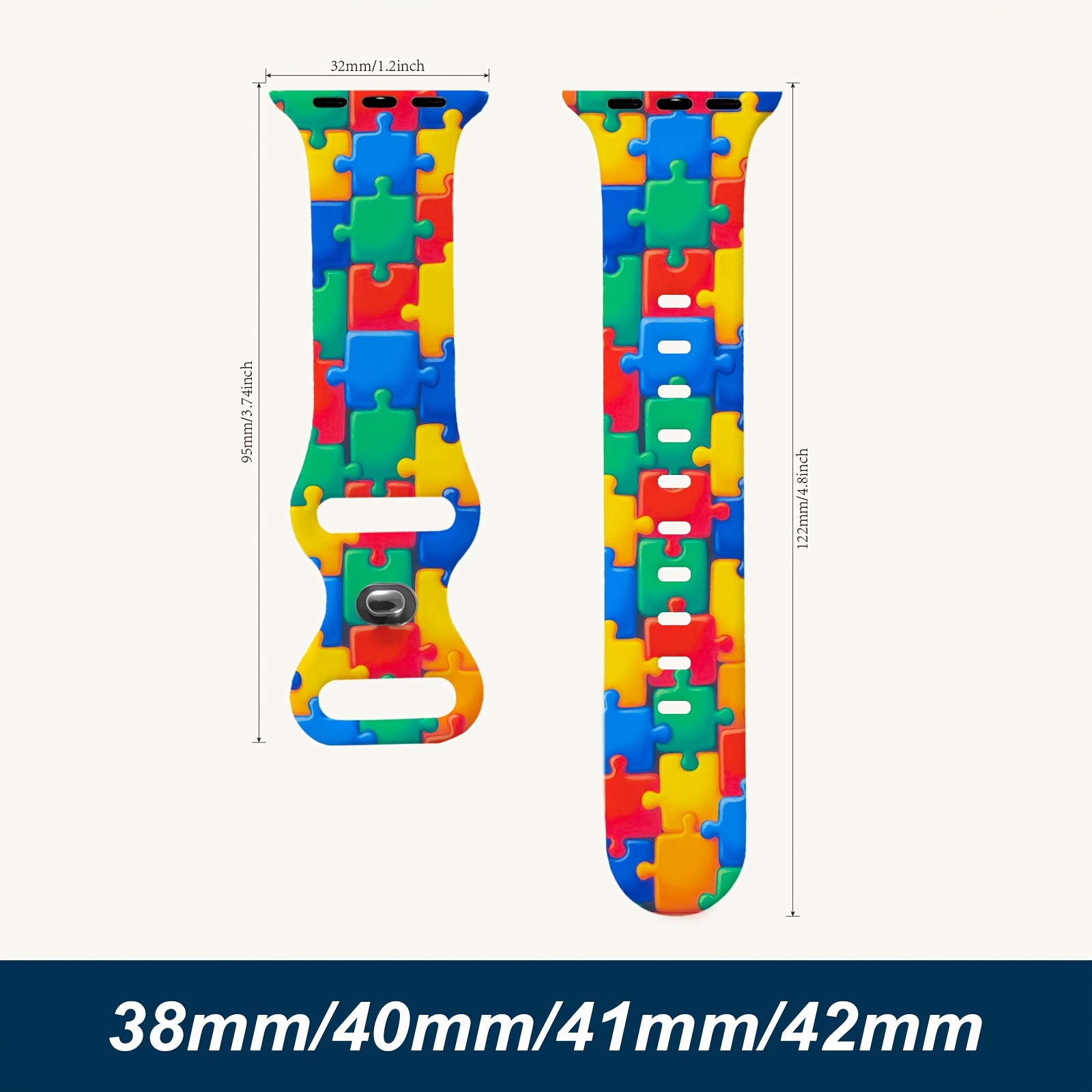 TEMU Correa Floral de Silicona Compatible con Apple Watch Bandas 38Mm 40Mm 41Mm 42Mm 44Mm 45Mm 49Mm para Mujer Hombre Regalos Disfraz Elegante Lindo