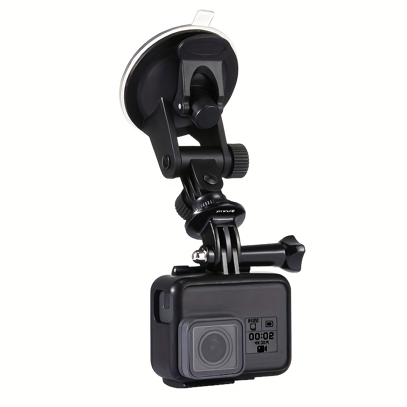 TEMU Car Suction Cup Mount With Screw & Tripod Mount Adapter & Storage Bag For , , Dji And Other Action Cameras