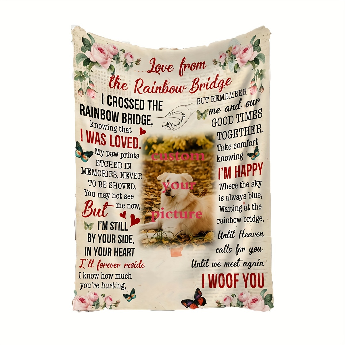 

Dog Blanket 50x40 - Personalized Pet , - , No Needed, No , For , ,