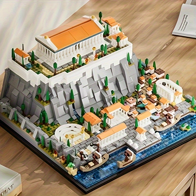 Architectural Landmarks Mini Building Blocks Toys, Castle, Collection Display Decoration Gifts, Puzzle Table Decorations 1752pcs