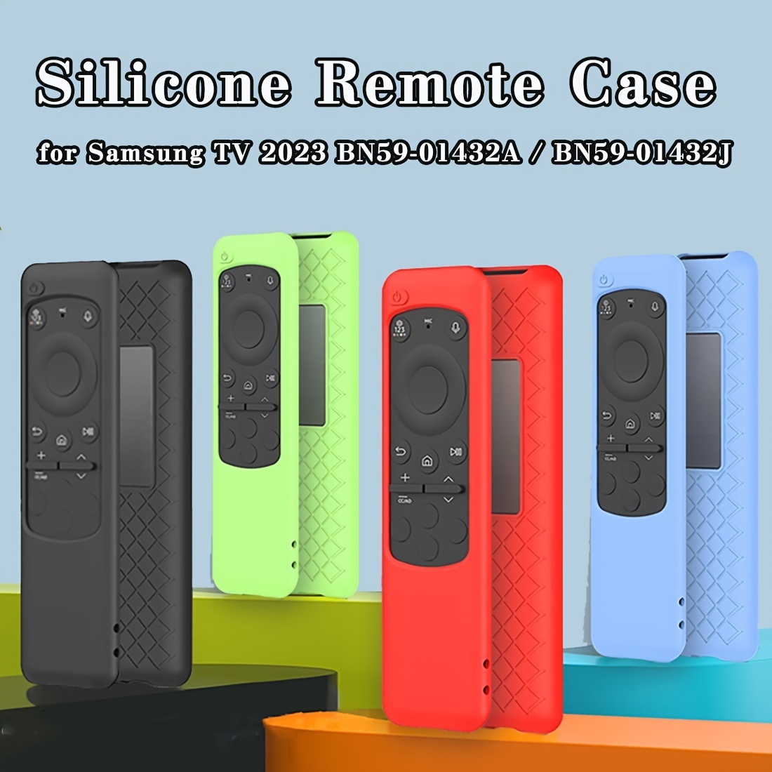 

1pc Silicone Remote Control Case Tv 2023, Skin-friendly Protective Cover, Anti-scratch, Dust-proof, Lightweight With Wrist Strap - Bn59-01432a/bn59-01432j/tm2360e/tm2361e