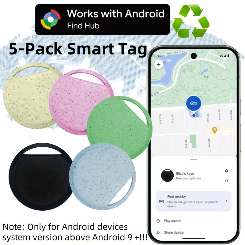 2025 Nouveau Traqueur Anti-perte Pour Google Trouver Mon Appareil Bluetooth GPS Tracker Dispositifs De Rappel Pour Détecteur De Clé De Bagages
