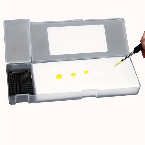 moisture palette hydrating tray miniature paint palette suitable for acrylic paints miniature craft painting coloring tool