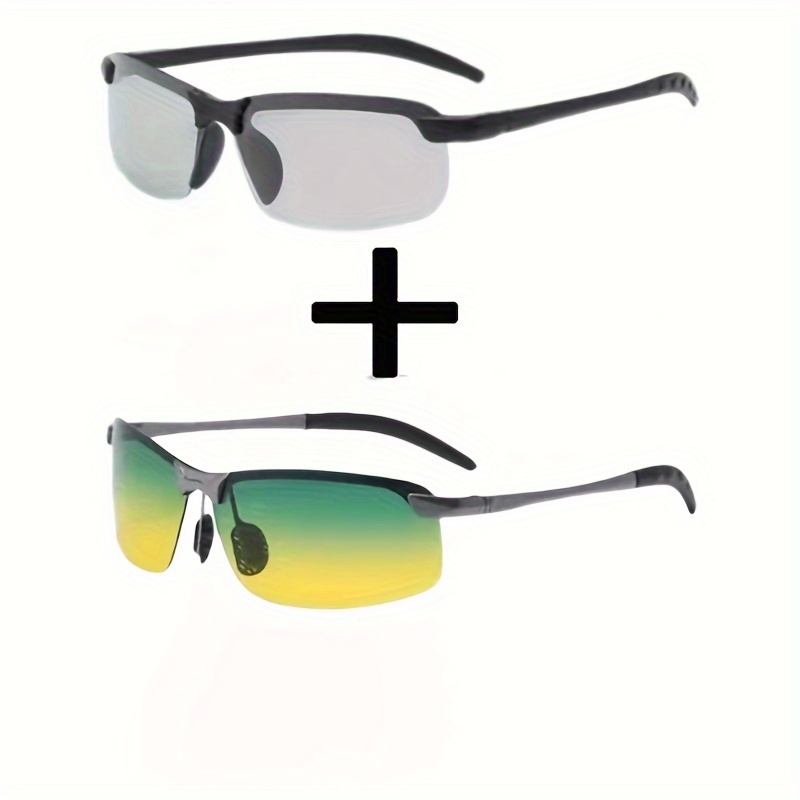 

Men Day Driving Sunglasses Polarized Male Change Color Sun Glasses Driver's Eyewear