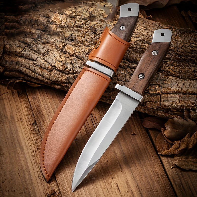 Cuchillo de caza al aire libre, cuchillos de pesca portátiles con