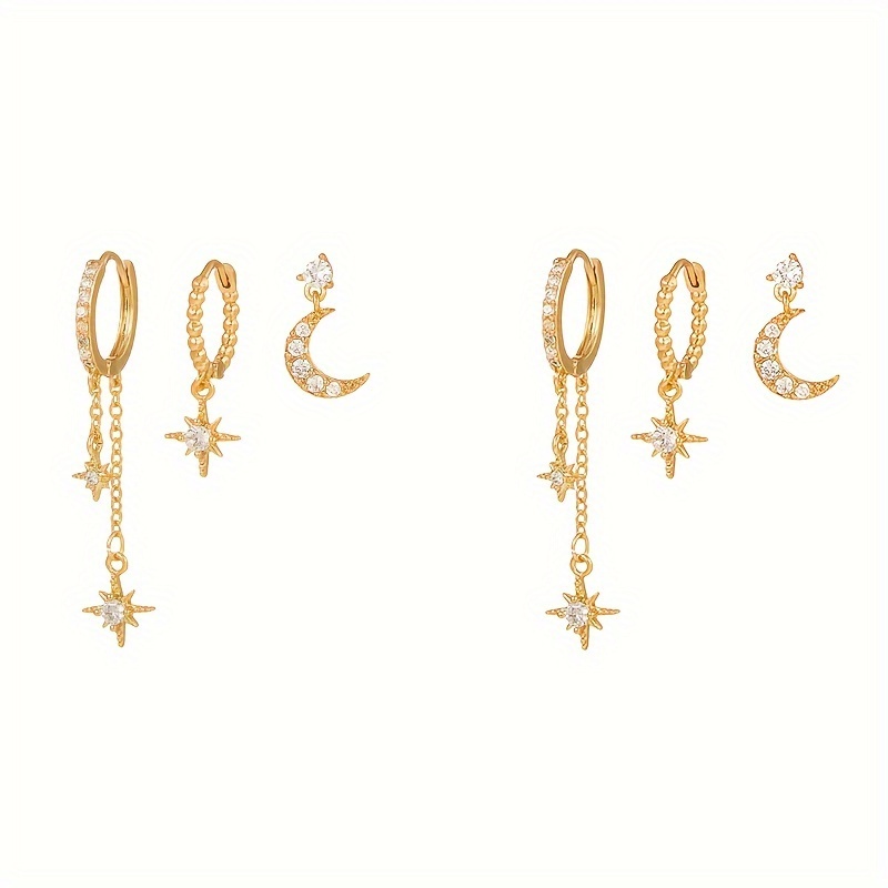 3 6pcs set womens star delicate - Temu