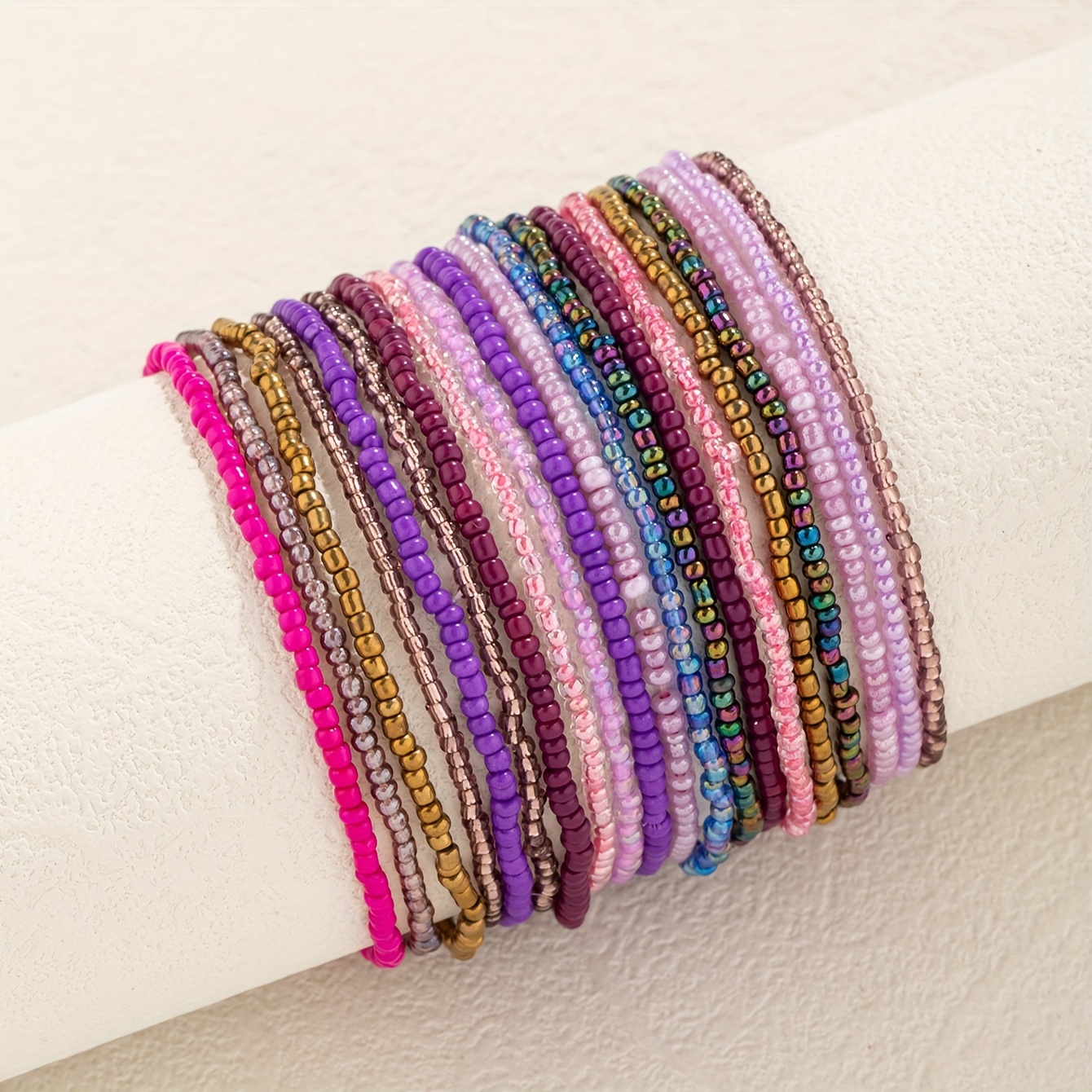 

Multiple Beaded Bracelets Simple Cute Style Hollow Jewelry Daily Wear Accessories Gift For Friends