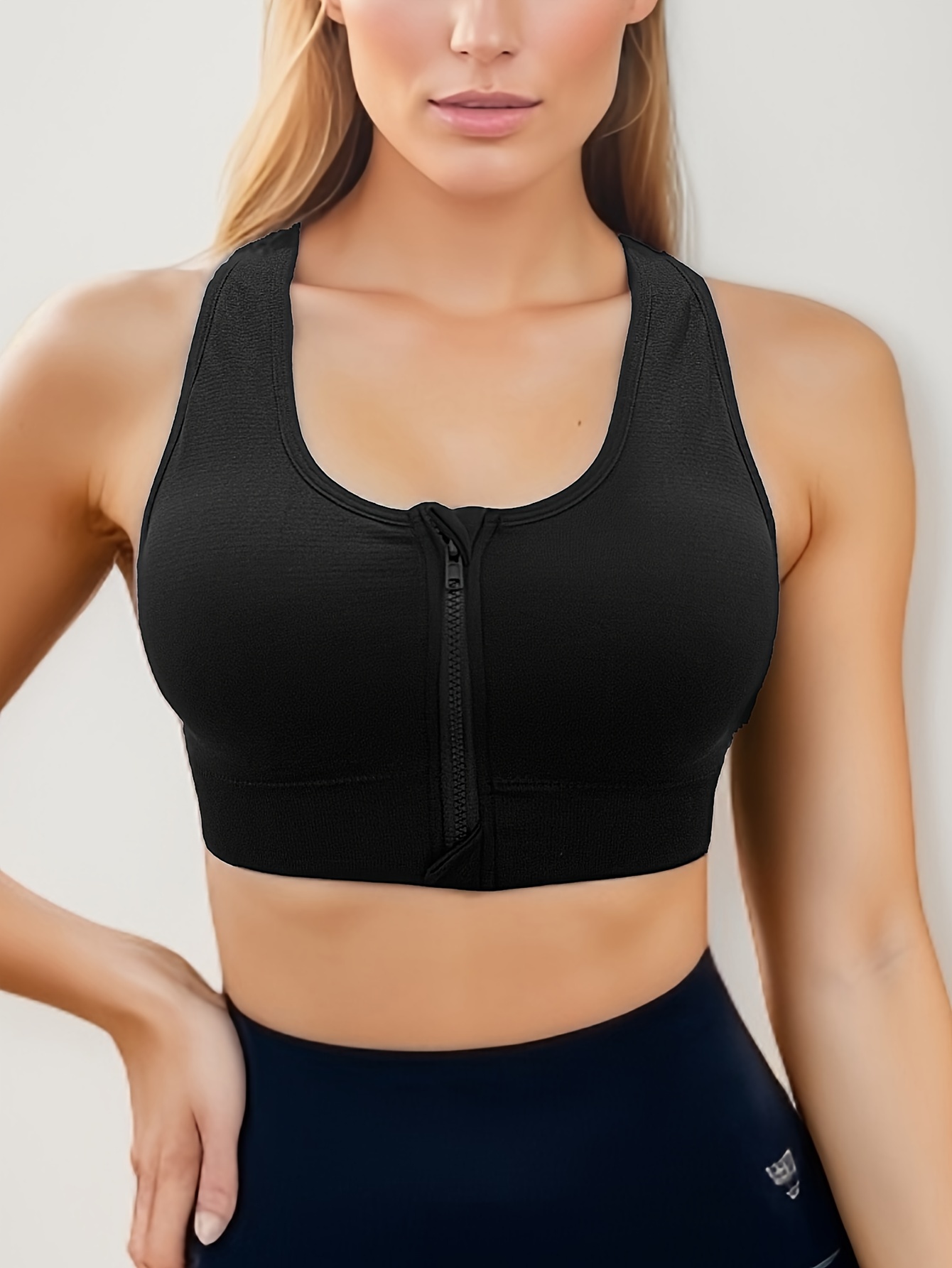 Women's Sports Bras Padded Strappy Criss Cross Bra Yoga Fitness Low Impact  Solid Seamless Elastic Casual Bra Crop Top, A, Small : : Clothing,  Shoes & Accessories