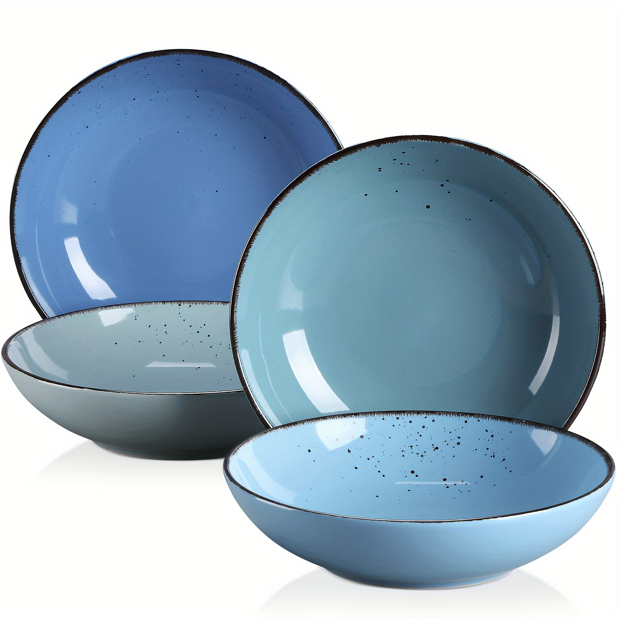 4pcs Soup Bowls/plate Stoneware Pasta Bowls 900ml Serving Bowls Set Of 4