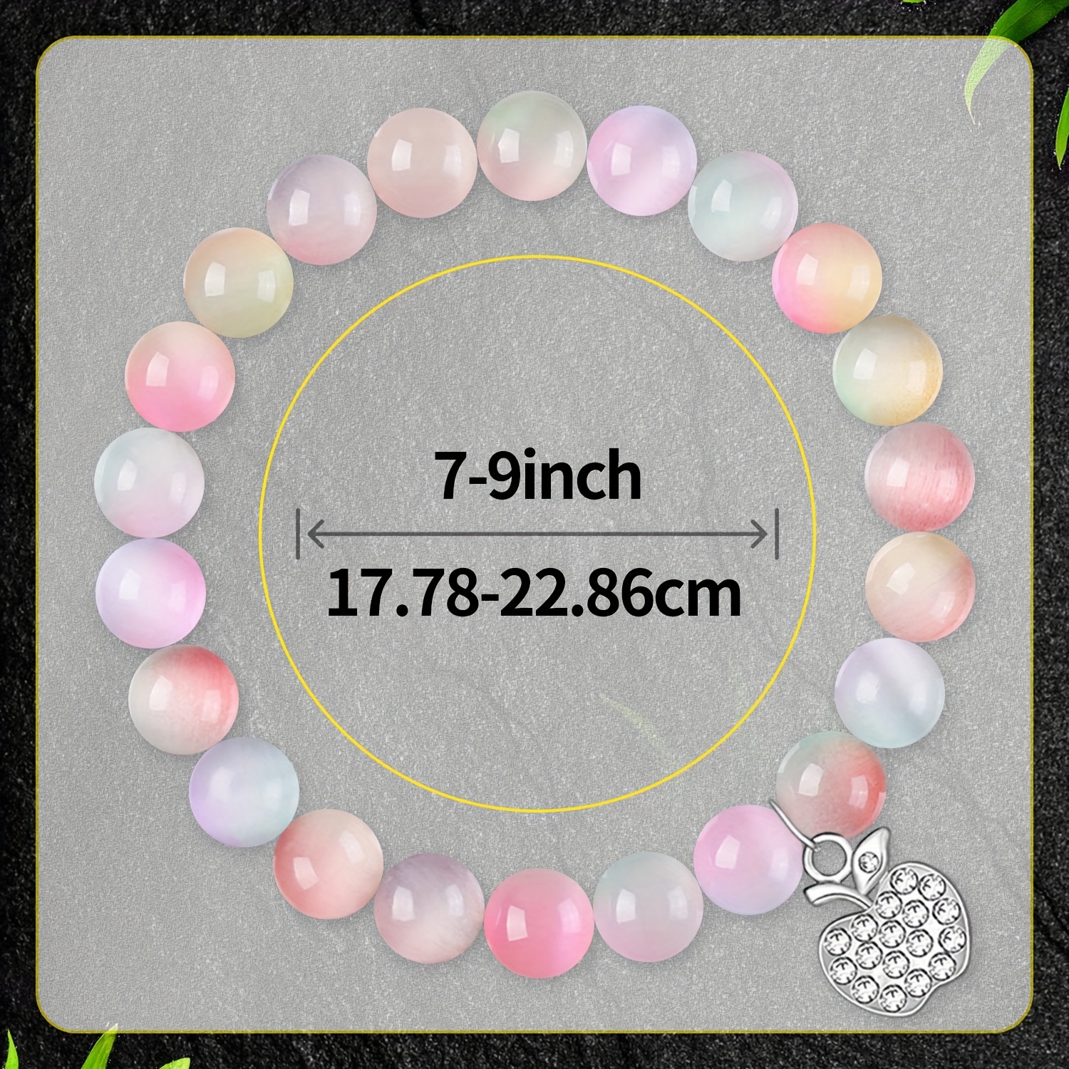 4pcs Minimalist PU Natural Stone Bracelet Set, Gift for Her