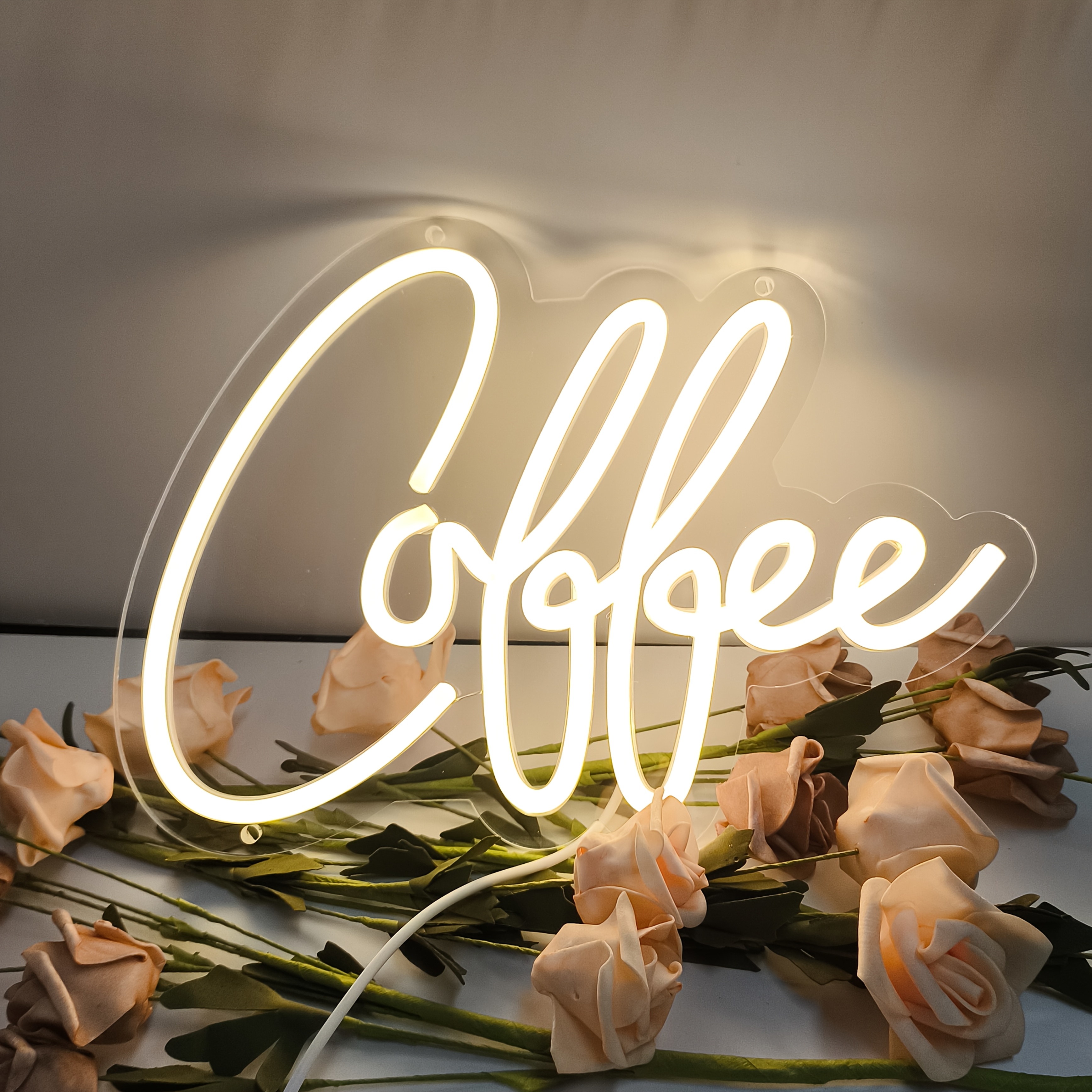 Image of Liuyang Coffee Neon Sign. Adjustable Brightness, Usb Powered For Restaurant, Garden, Cafes, Bar, Coffee, House, Home, Business, Party Decoration. Ideal Weddings, Birthdays, Banquets, Holidays Gifts