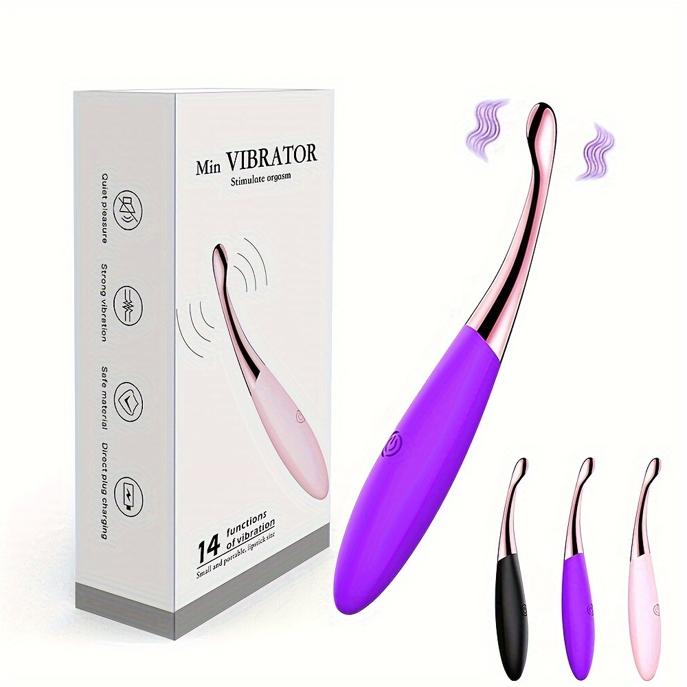 14 frequency female point pen vibrator stimulator portable handheld female vibrator g spot breast massage point vibrator 0