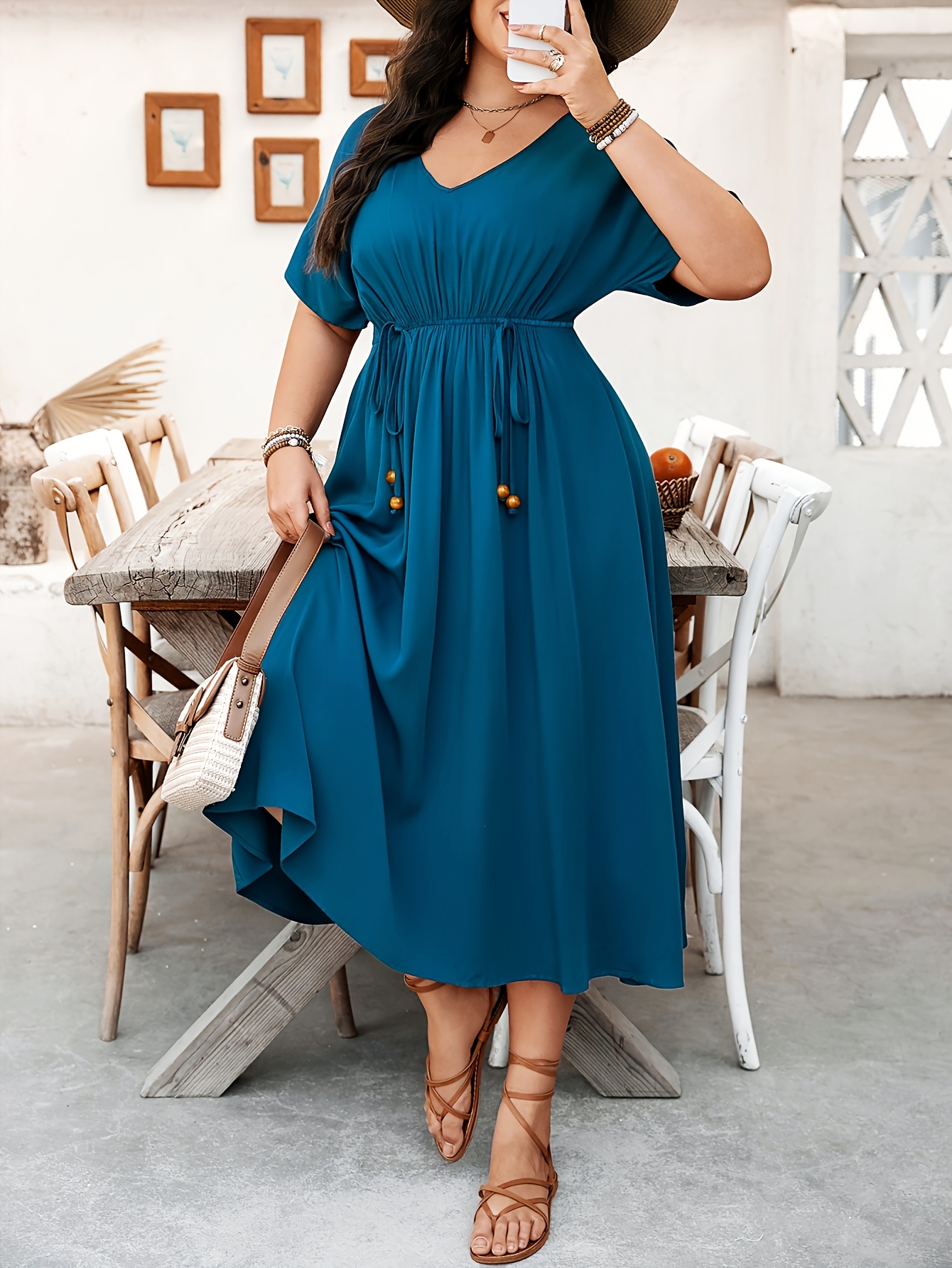 sachin and babi light blue dress Blue Plus Size Casual Dress main image 0