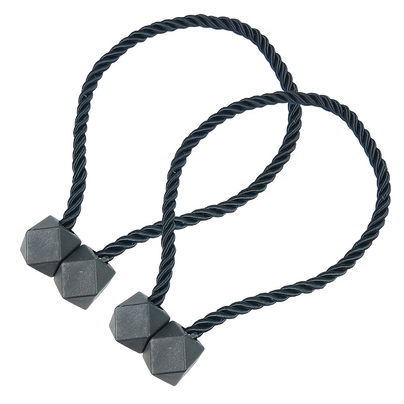 TEMU 2pcs Set Of Magnetic Curtain Straps For Storage, Curtain Straps Without Punching Holes And Tying Ropes