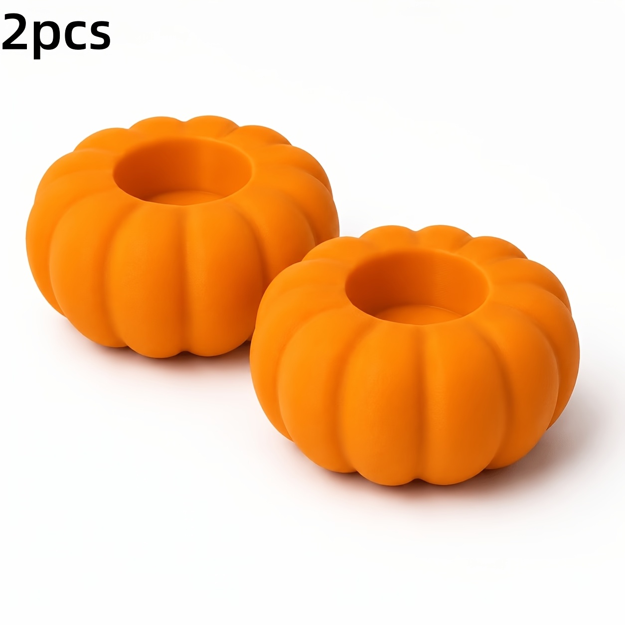 TEMU 3d Printed Pumpkin Candlestick Decoration Thanksgiving Decor Halloween Decor Desktop Atmosphere Decor Holiday Party Decor Candle Not Included