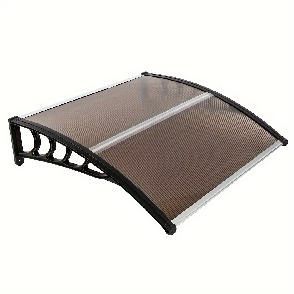 

Ht-100 X 96cm Household Application Door & Window Rain Cover Brown Board & Black Holder