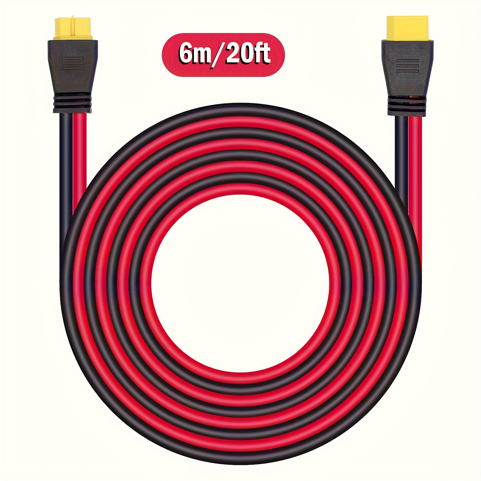Image of Clelo Xt60 Male To Connector Female Extension Cable 12awg For Rv Portable Power Generator Rc Battery
