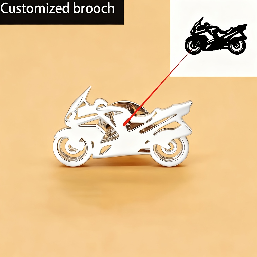 TEMU [Gepersonaliseerd] Custom RVS Broche met Diverse Logo Reversspelden, Luxe Damesbroche, Gepersonaliseerde Merchandise, Gepersonaliseerde Cadeaus,
