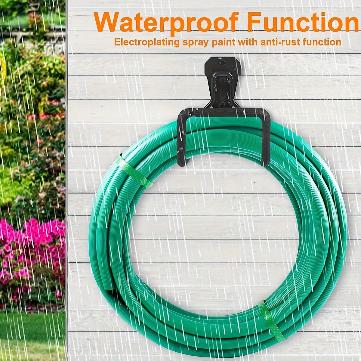 Enrouleur De Tuyau D'arrosage Mural En Acier Inoxydable - Capacité De Tuyau D'arrosage De 38,1 M